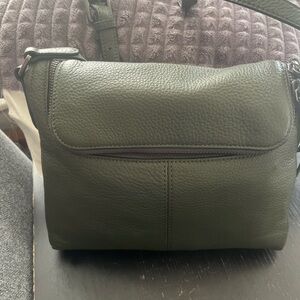 Vince Camuto,  Pine Forest,  pebble leather crossbody bag